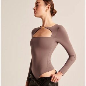 Abercrombie & Fitch Mauve Cutout Bodysuit